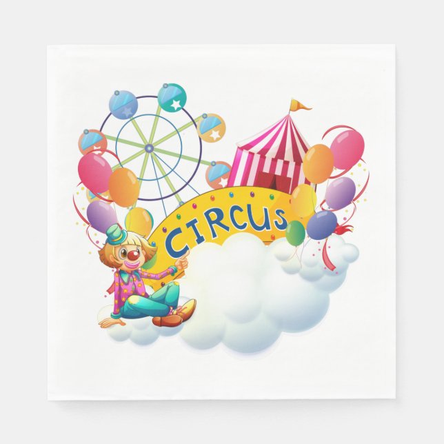 Circus Clown Serviette (Vorderseite)