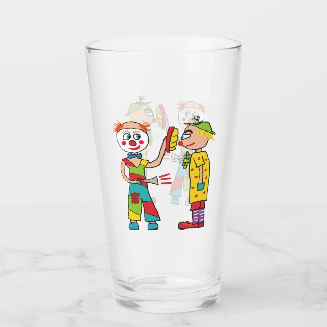 Circus Clowns Glas (Vorderseite)