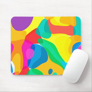 Circus Colors Chaos Abstrakt Art Muster Mousepad