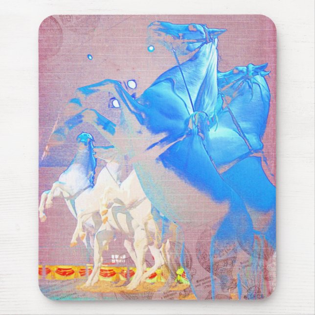 Circus Digital Art Pferde Mousepad (Vorne)
