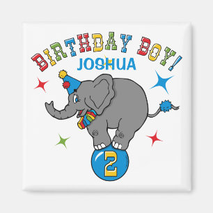 Circus Elephant 2. Geburtstag Magnet