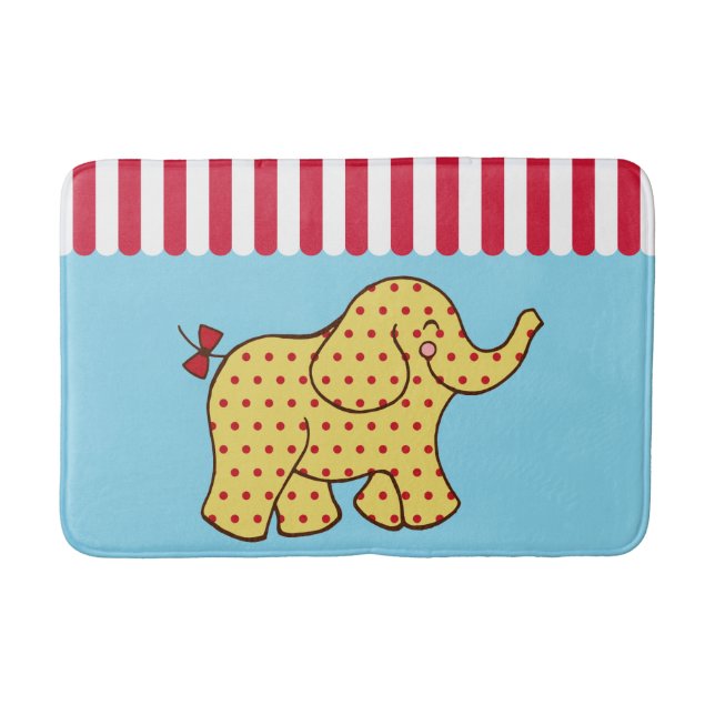 Circus Elephant Bath Mat Badematte (Vorderseite)