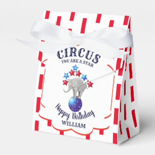 Circus Elephant Birthday Geschenkschachtel