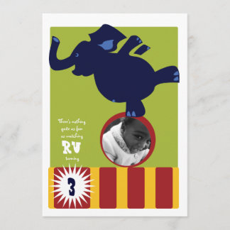 Circus Elephant Einladung
