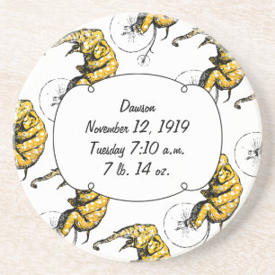 Circus Elephant Gifts Sandstein Untersetzer