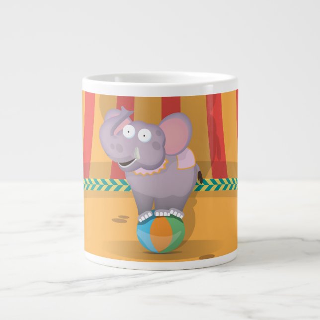 Circus Elephant Jumbo-Tasse (Vorderseite)