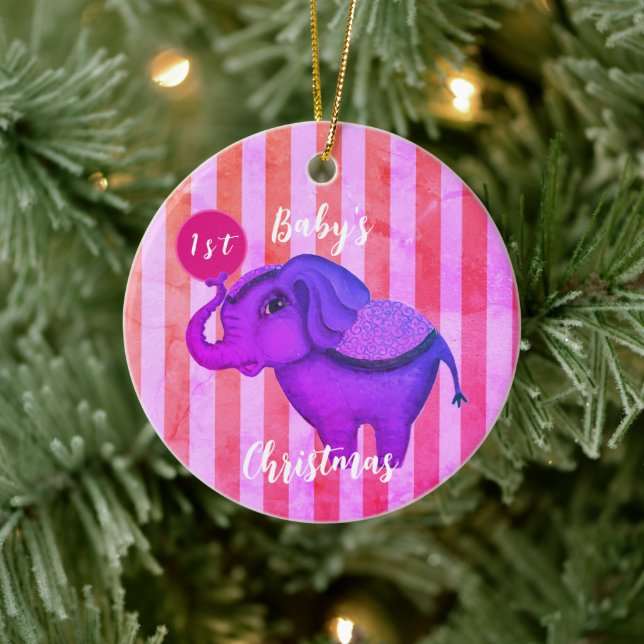 Circus Elephant Keramik Ornament (Baum)