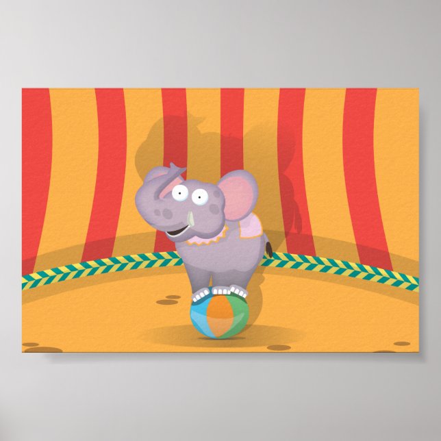 Circus Elephant Poster (Vorne)