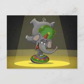 Circus Elephant Postkarten