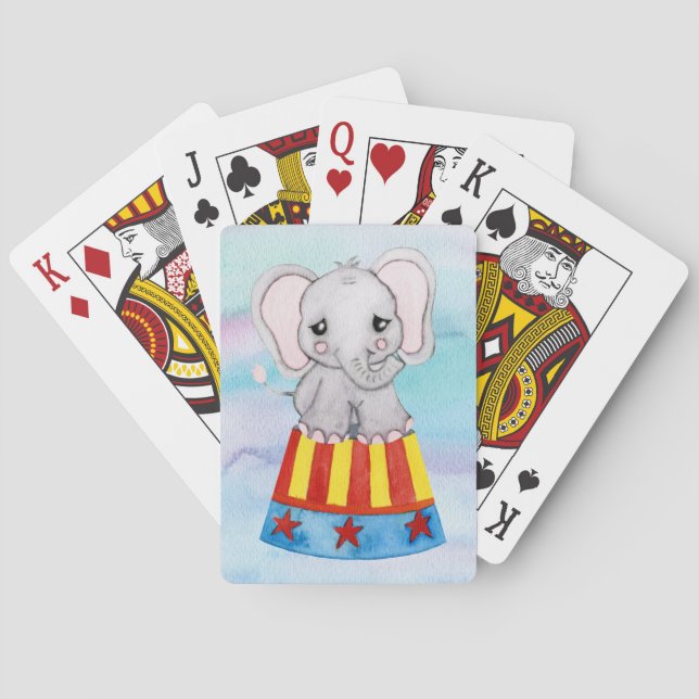 Circus Elephant Spielkarten (Rückseite)