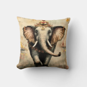Circus Elephant Throw Kissen