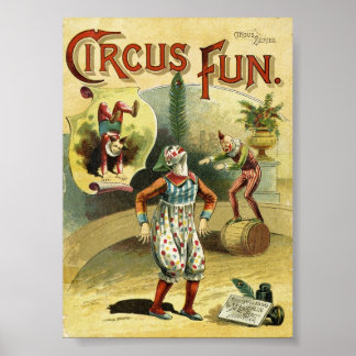 Circus Fun Clowns - Vintages Circus Poster