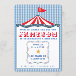 Circus Geburtstag Einladung