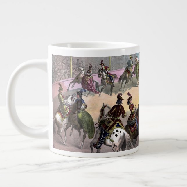 Circus Grand Finale, Circa 1872. Jumbo-Tasse (Links)