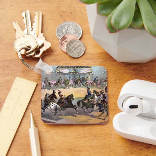 Circus Grand Finale, Circa 1872. Schlüsselanhänger (Schreibtisch)