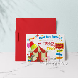 Circus Karneval Geburtstagseinladung Einladung