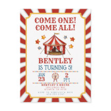 Circus Karneval Geburtstagseinladung