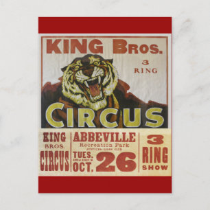 CIRCUS LINE-King Bros. Zirkus- Postkarte
