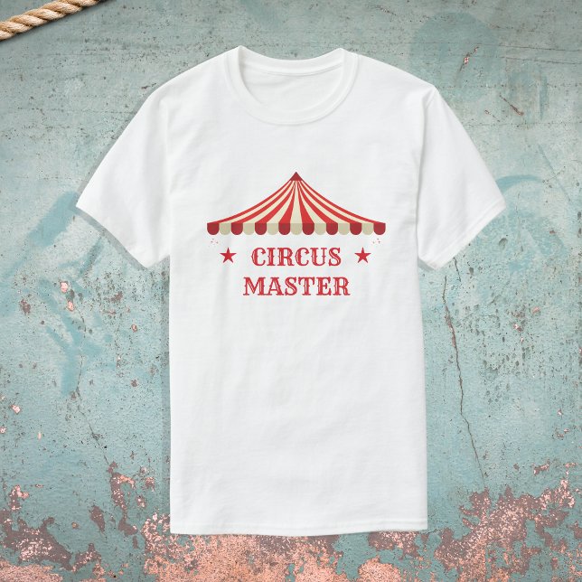 Circus Master Geburtstag Themenpartys T-Shirt (Circus master - Parents Birthday T-shirt)