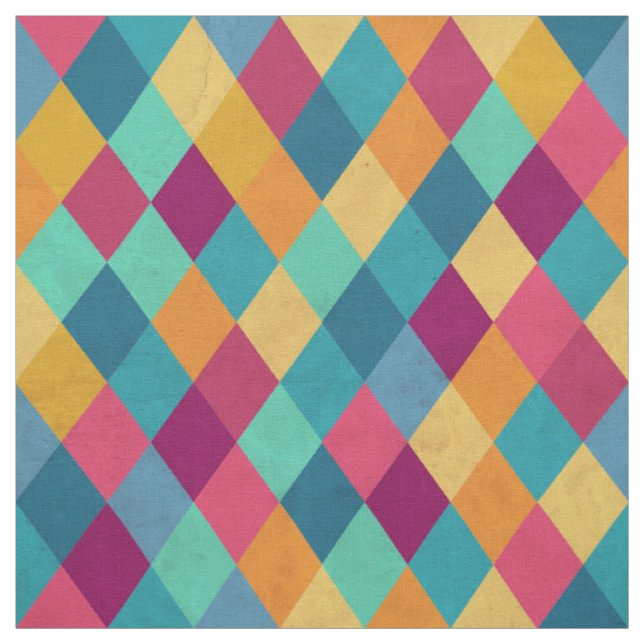 Circus Multicolor Rhombusse Stoff (Muster)