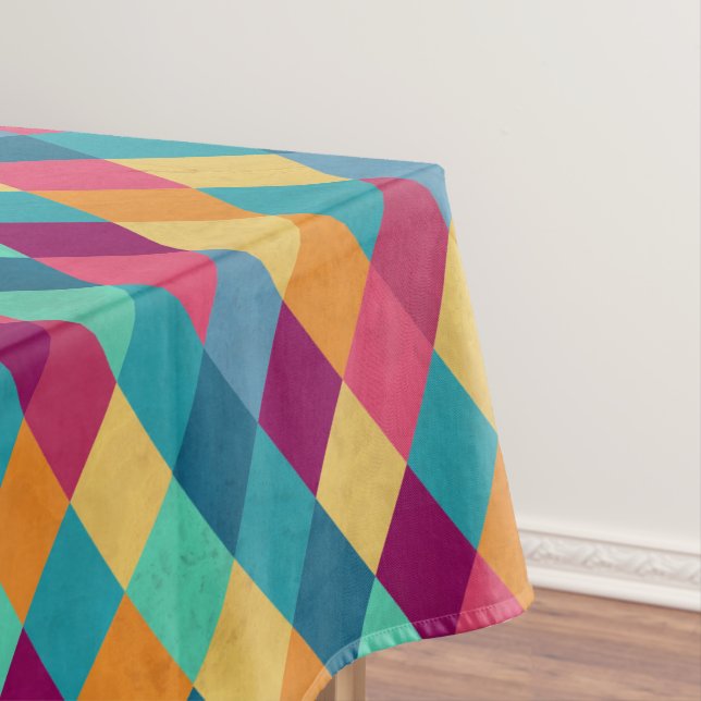 Circus Multicolor Rhombusse Tischdecke (Beispiel)
