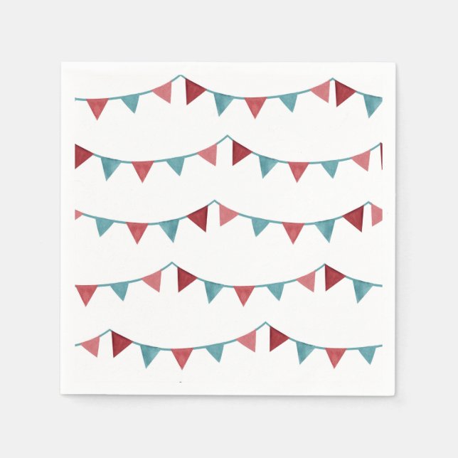 Circus Party Napkins | Karneval Napkins Serviette (Vorderseite)