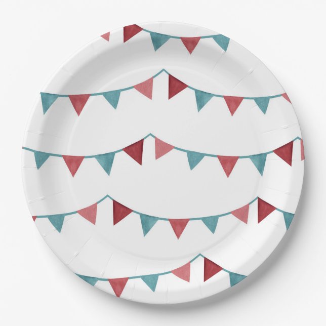 Circus Party Teller | Karnevalspapier - Teller (Vorderseite)