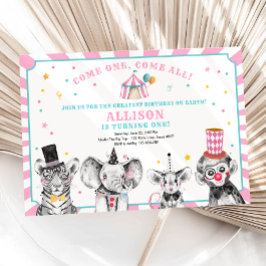 Circus Party Tiere Karneval Party Erstgeburt Einladung