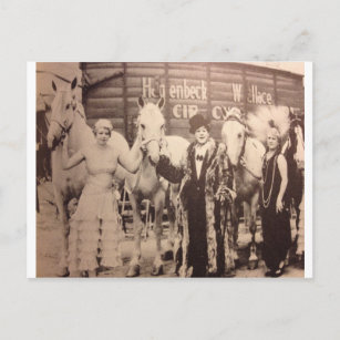 Circus Performances und White Horses Postkarte