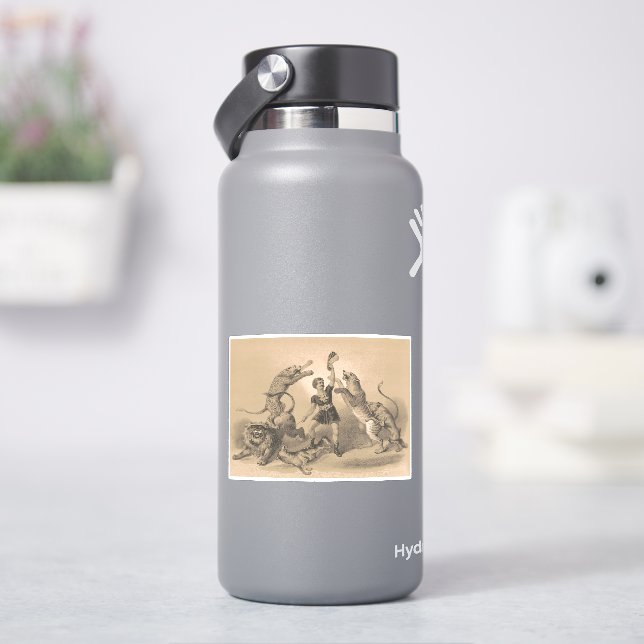 Circus Performer Stehend unter vicious Animals Aufkleber (HydroFlask)