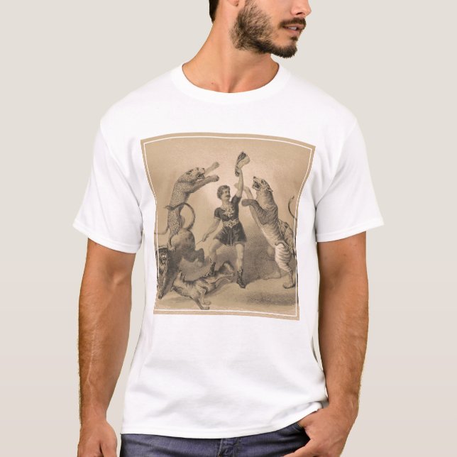 Circus Performer Stehend unter vicious Animals T-Shirt (Vorderseite)