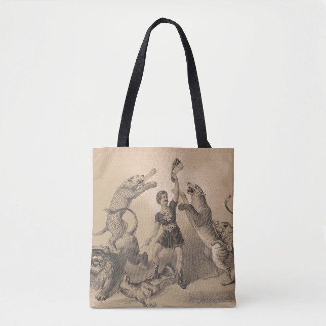 Circus Performer Stehend unter vicious Animals Tasche (Vorderseite)