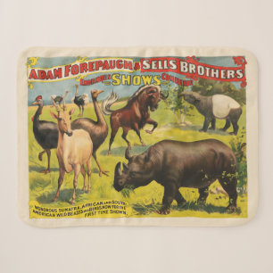 Circus Poster für Adam Forepaugh & Sells Brothers Sherpadecke