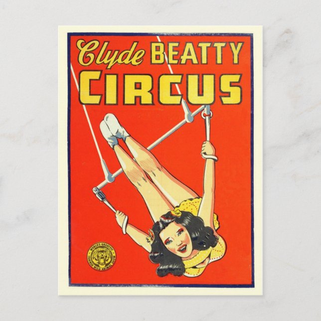Circus Poster Postkarte (Vorderseite)