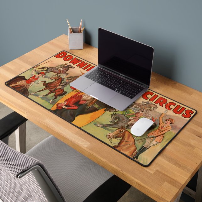 Circus Poster zeigt viele Pferde, die Stunts mache Schreibtischunterlage (Büro 2)