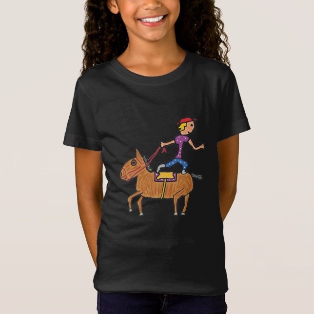 Circus Rodeo Reiten T-Shirt (Vorderseite)