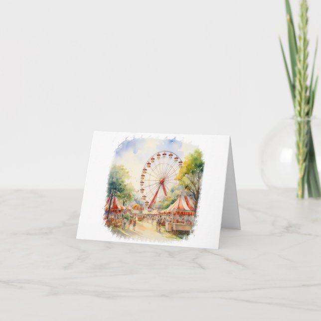 Circus Scene BLANK Karte (Vorderseite)