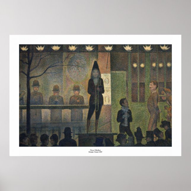 Circus Sideshow by Georges Seurat Poster (Vorne)