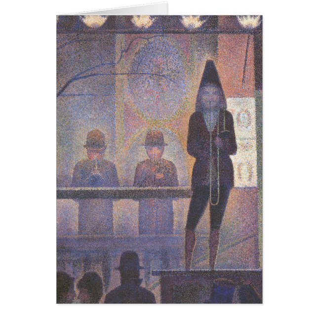 Circus Sideshow by Georges Seurat, Vintage Kunst (Vorne)