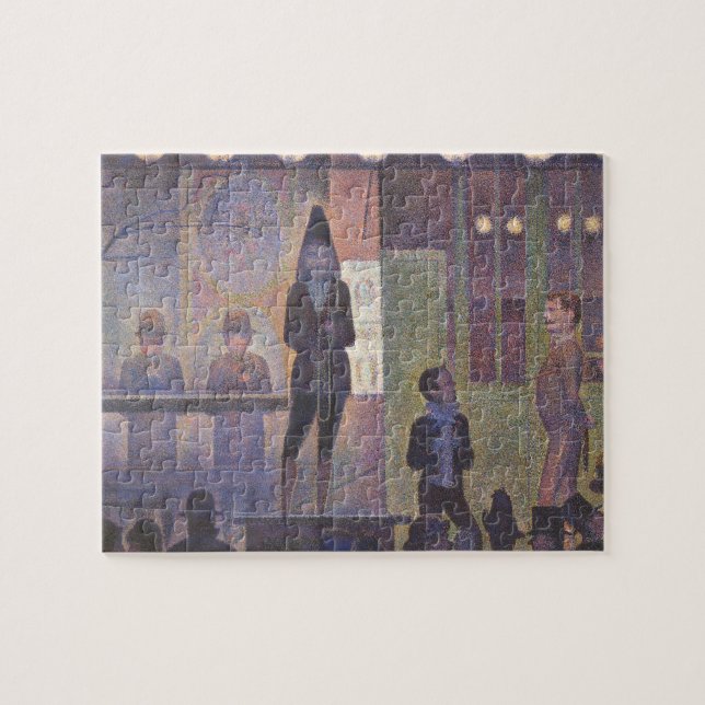 Circus Sideshow by Georges Seurat, Vintage Kunst (Horizontal)