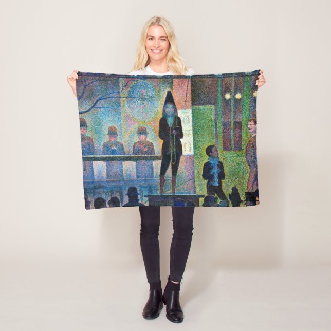 Circus Sideshow, Seurat Fleecedecke (Beispiel)