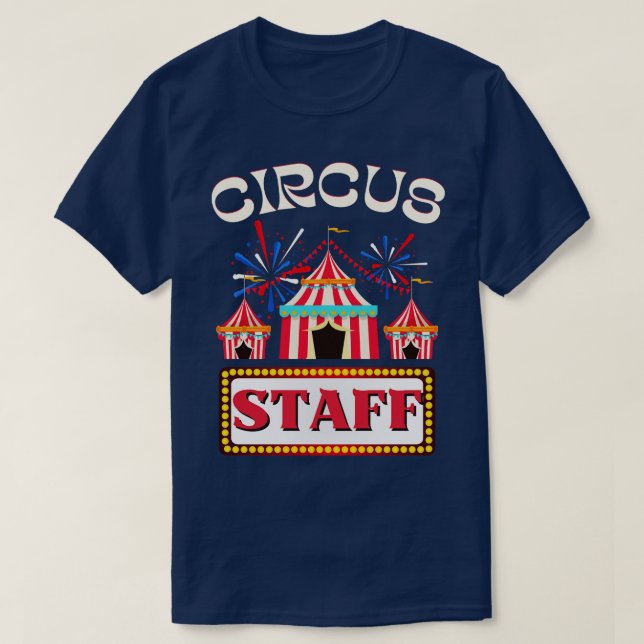 Circus Staff Vintag Themed Party Artists T-Shirt (Design vorne)