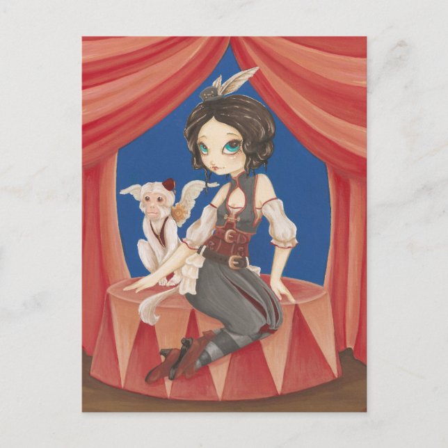 Circus-Steampunk-Postkarte Postkarte (Vorderseite)