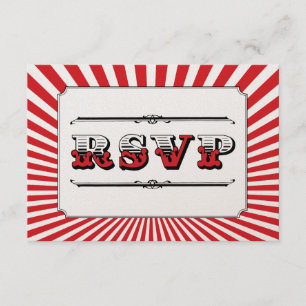Circus Steampunk RSVP en rouge