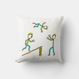 Circus Stickmen Acrobats Kissen