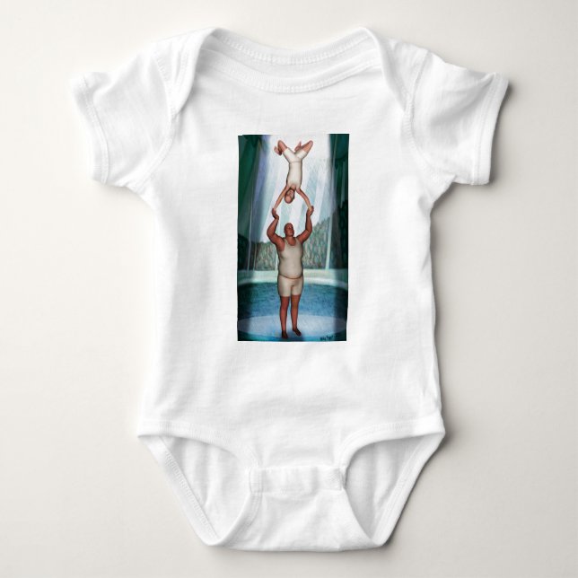 Circus Strongman Baby Strampler (Vorderseite)