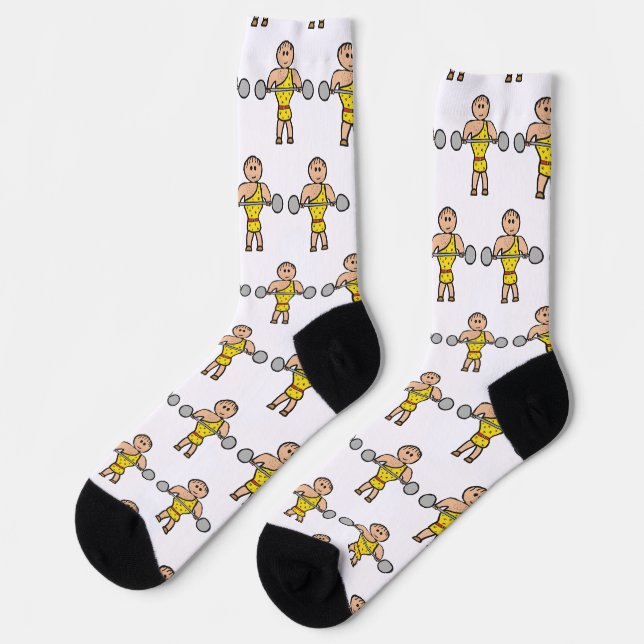 Circus Strongman Socken (Linkes Detail)