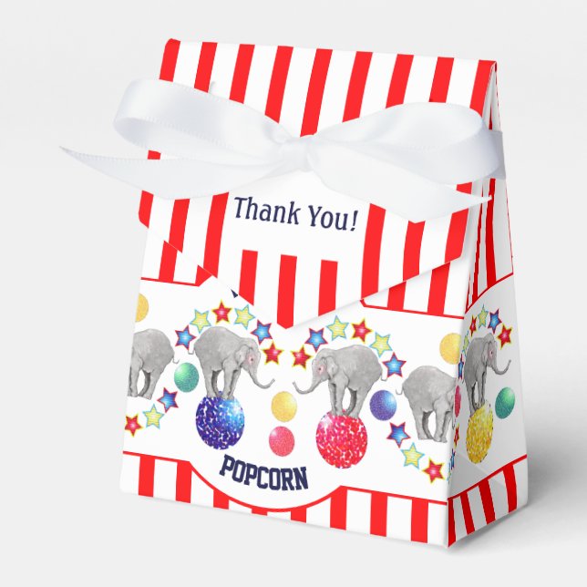 Circus Theme Gourmet Snack Party Geschenkschachtel (Vorderseite)