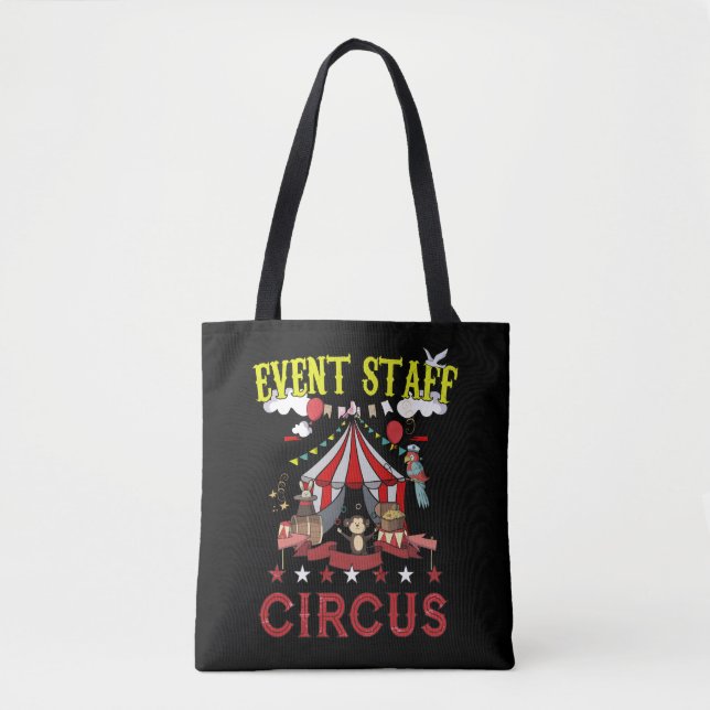 Circus Veranstaltungspersonal Funny Party Karneval Tasche (Vorderseite)
