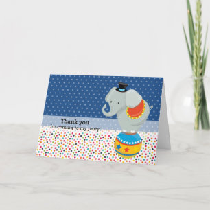 Circus * wählen Sie Hintergrundfarbe Dankeskarte